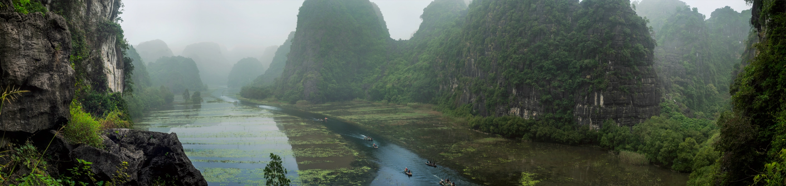 Panorama Photo of Tam Coc - Bich Dong in Ninh Binh