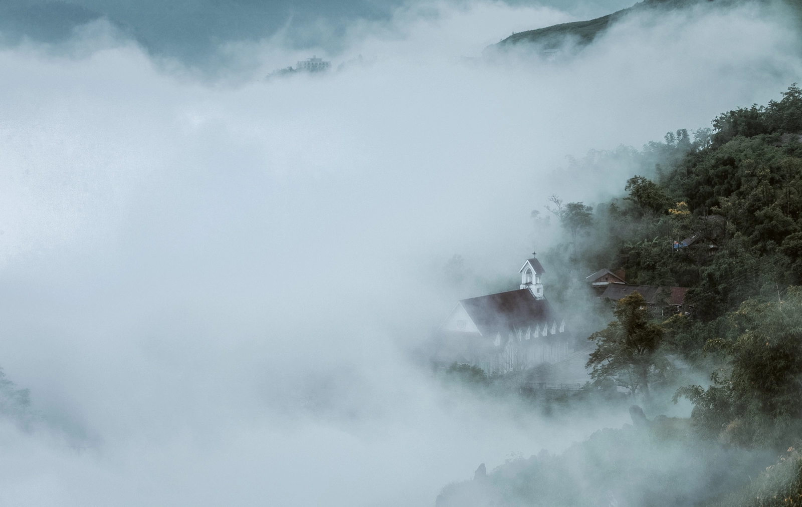 Hau Thao Church in the morning - Sapa